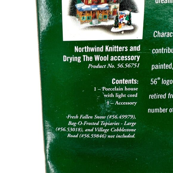 Department 56 Northwind Knitters Lighted Christmas Village House - House Only - Picture 4 of 16